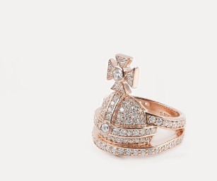 The Enchanting Pink Orb Diamond Vivienne Westwood Ring: A Fusion 